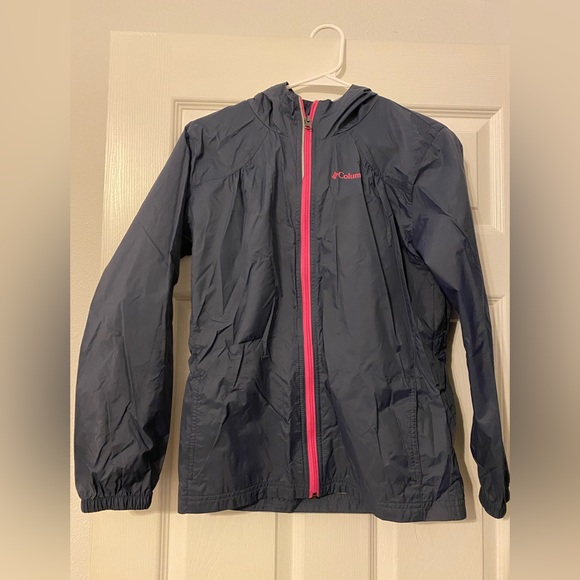 Columbia Rain Jacket - Girls Size L - Picture 1 of 4